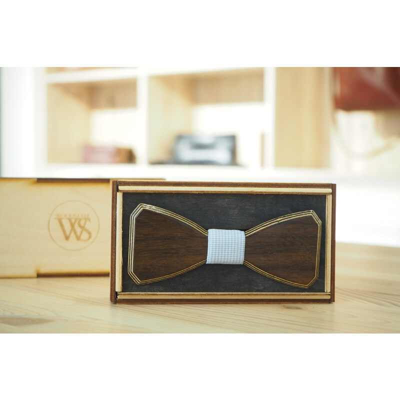 Wood Style Motýlek Hranatý Ořech