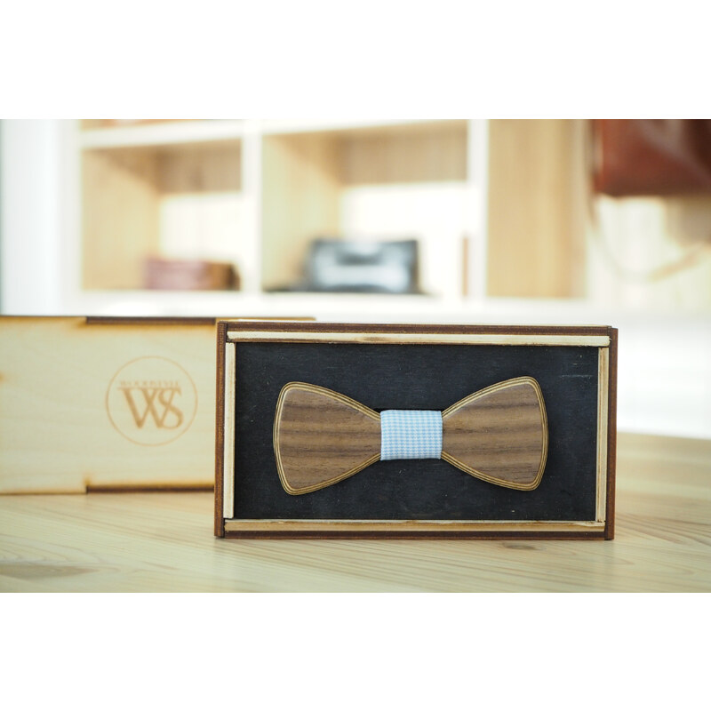 Wood Style Motýlek Mini Ořech americký