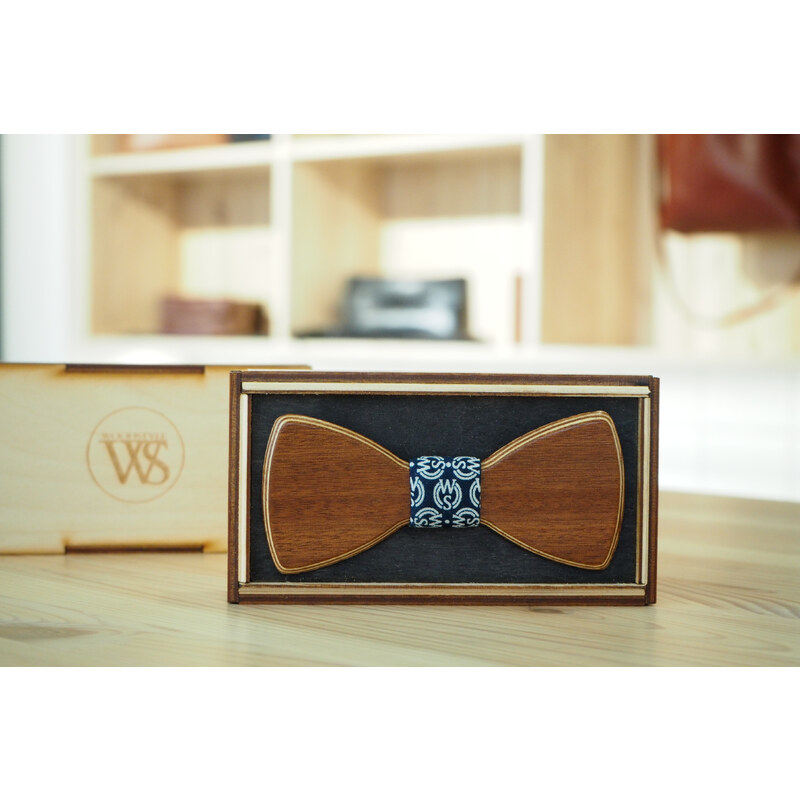 Wood Style Motýlek Kulatý Třešeň