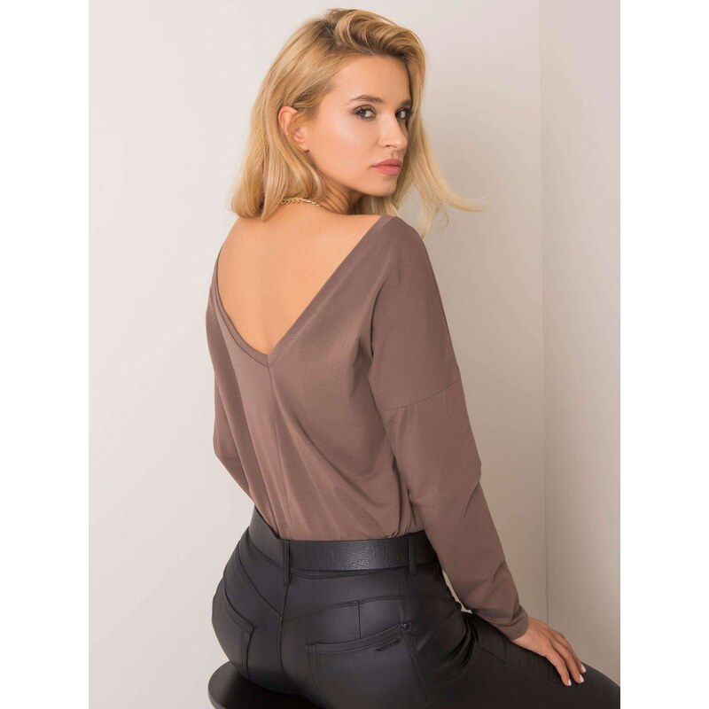 BASIC Feel Good Blouse-RV-BZ-5890.10-brown