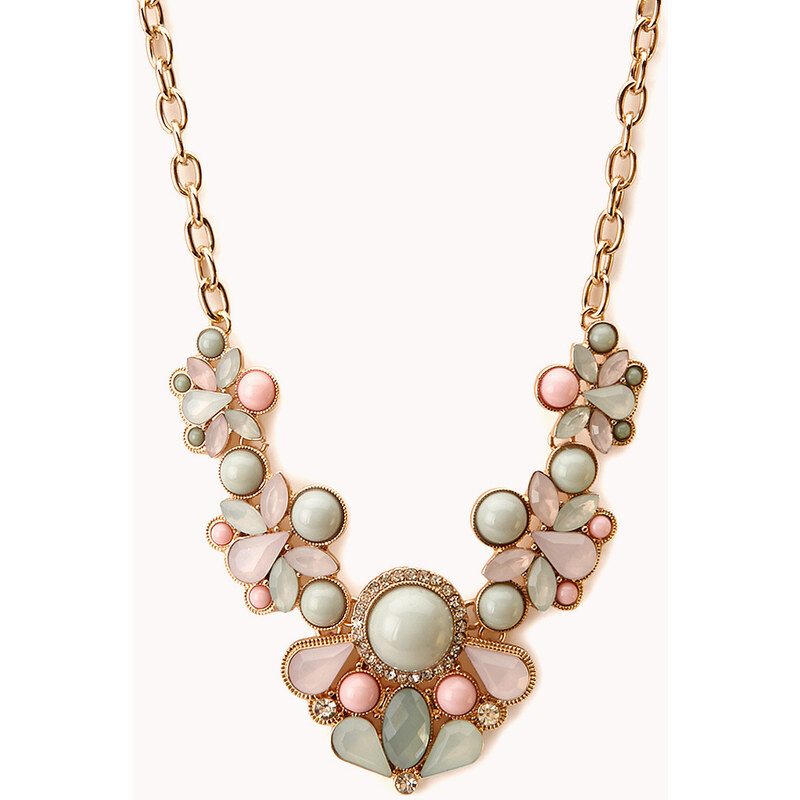 Forever 21 Bold Beaded Bib Necklace