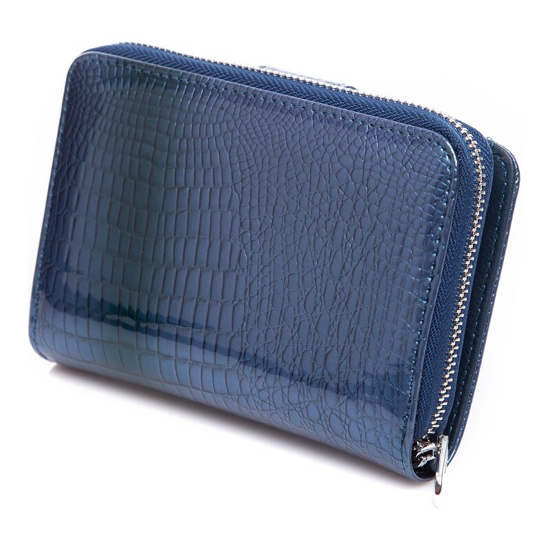 Jennifer Jones Malá dámská kožená peněženka 5198 modrá - GLAMI.cz
