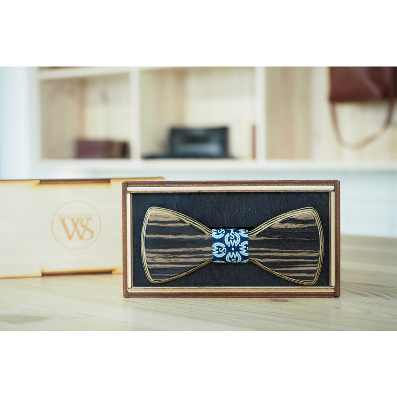 Wood Style Motýlek Kulatý Dub černý