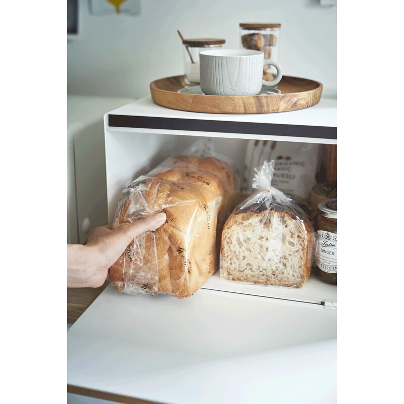 Yamazaki Kovový chlebník Tosca Bread Case 4376 | bílý