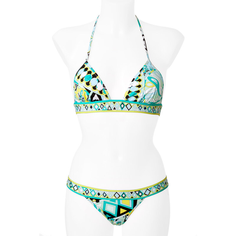 Emilio Pucci Printed Triangle Bikini