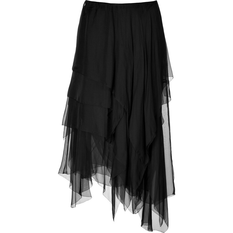 Donna Karan New York Silk Handkerchief Skirt