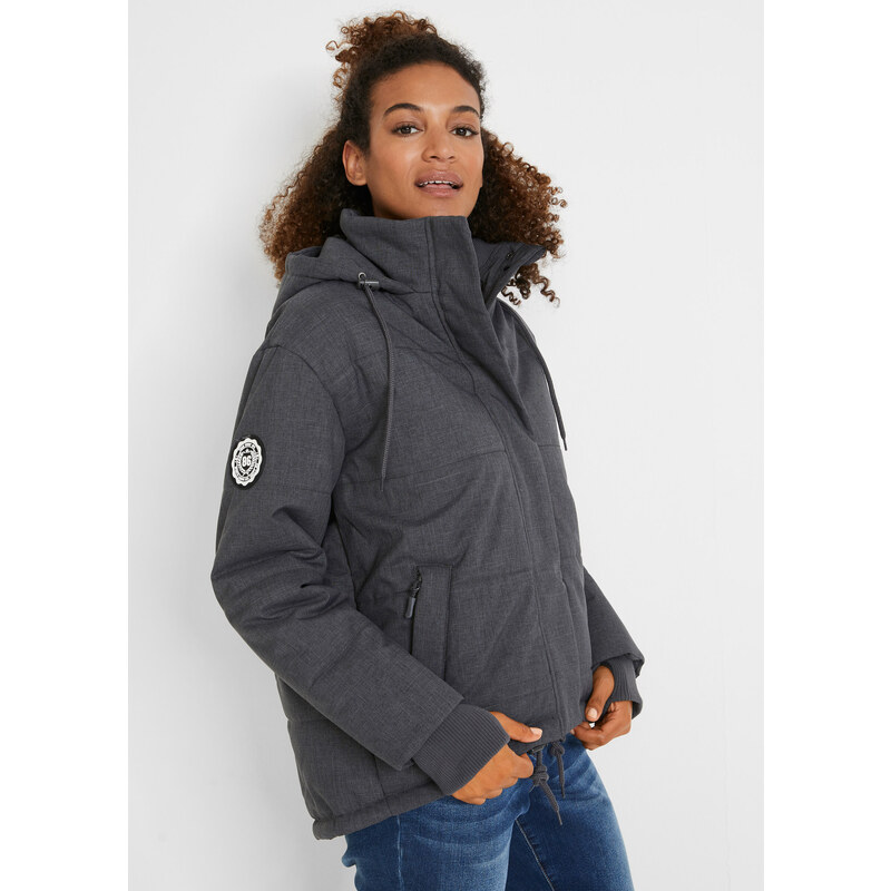 bonprix Prošívaná outdoorová bunda, voděodolná šedá Žena 66336178
