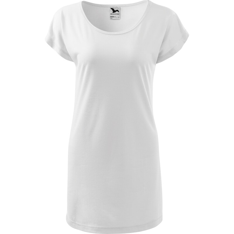 Dámské tričko-šaty s krátkým rukávem Love Malfini