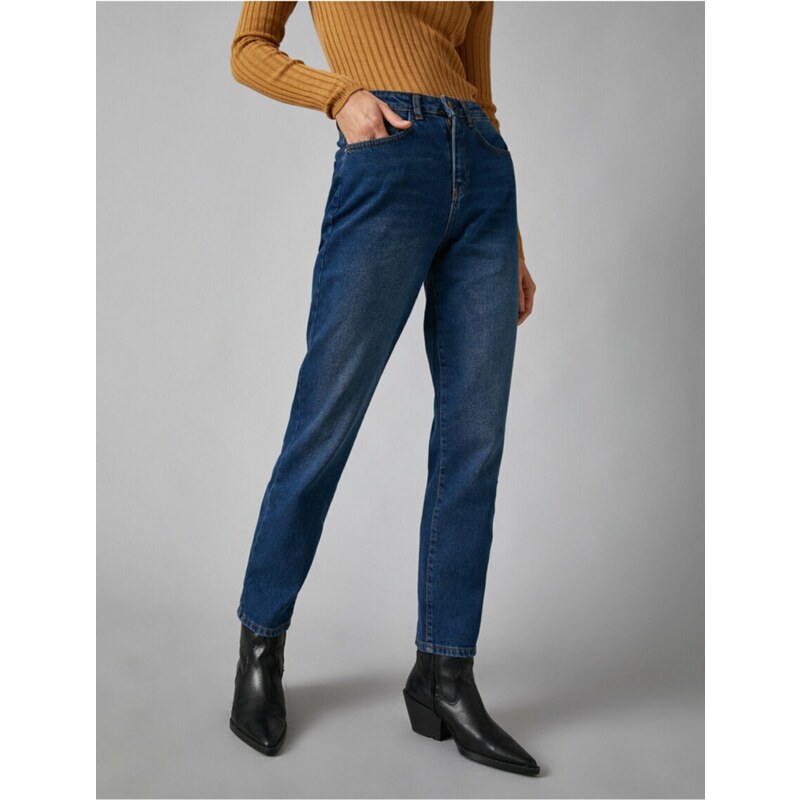 Koton Dámské tmavé indigové džíny