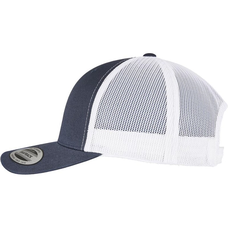 Flexfit YP CLASSICS RECYCLED RETRO TRUCKER CAP 2-TONE námořnická/bílá