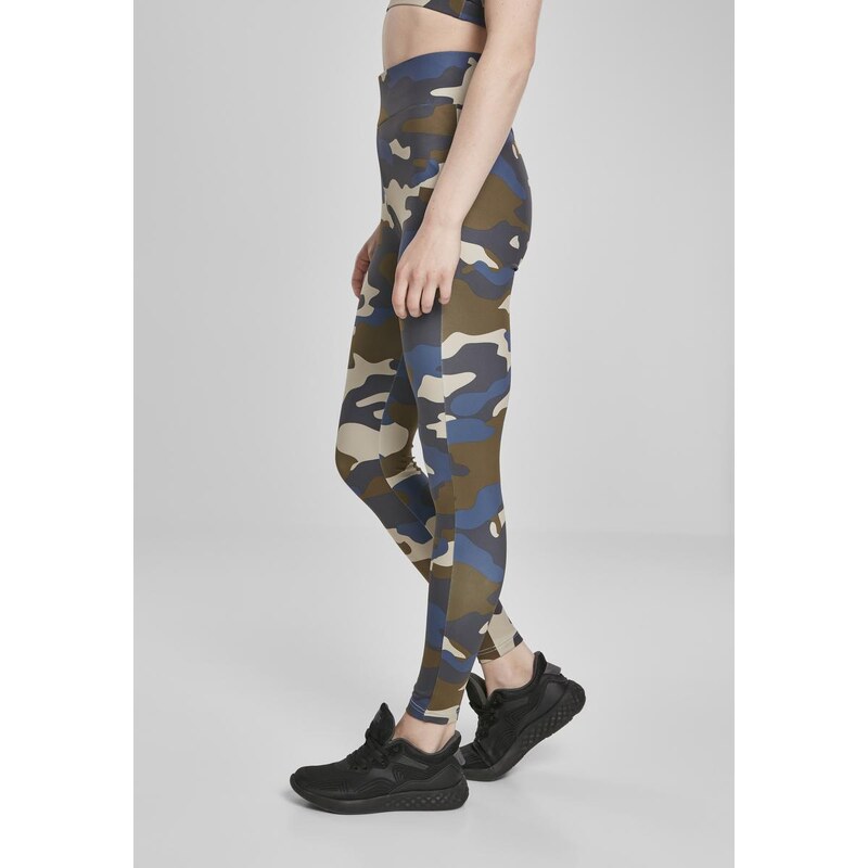 UC Ladies Dámské letní olivové camo legíny Camo Tech s vysokým pasem