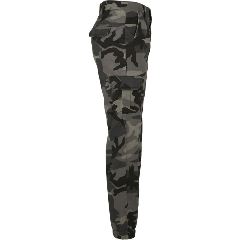 UC Ladies Dámské kalhoty Camo Cargo s vysokým pasem tmavé masky