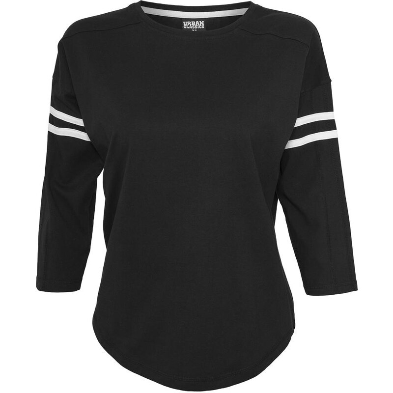 UC Ladies Dámské pruhované tričko L/S s rukávem blk/wht