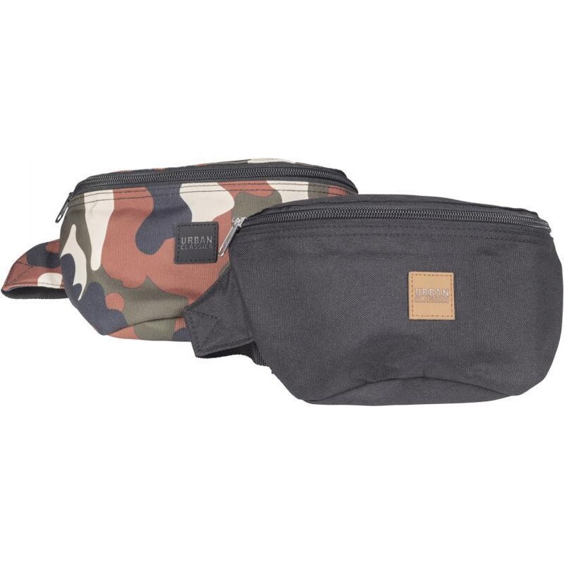 Urban Classics Accessoires Hip Bag 2-Pack blk/rustycamo