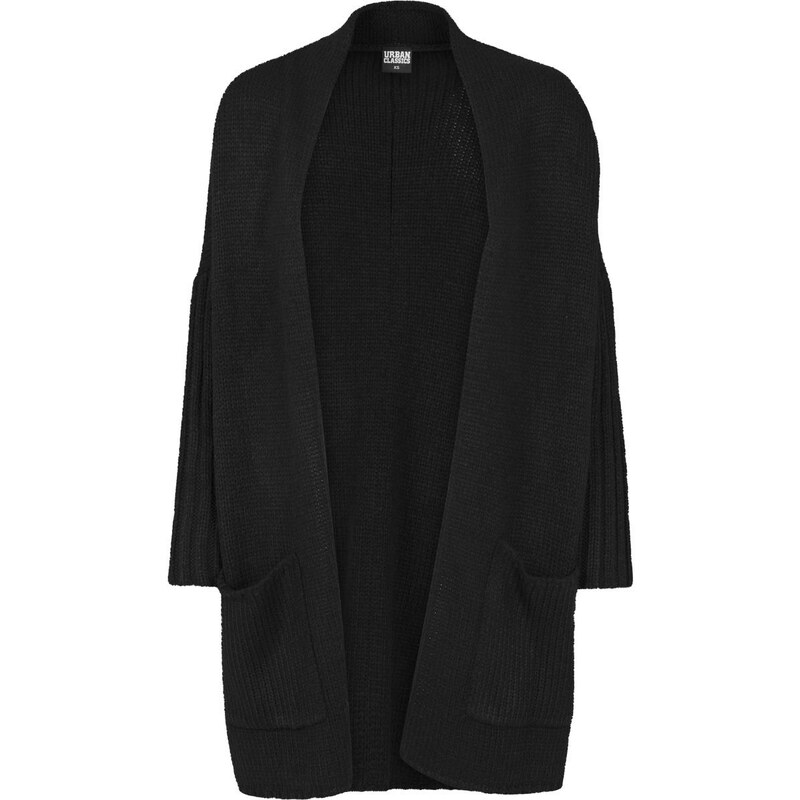 UC Ladies Dámský oversized cardigan blk/blk