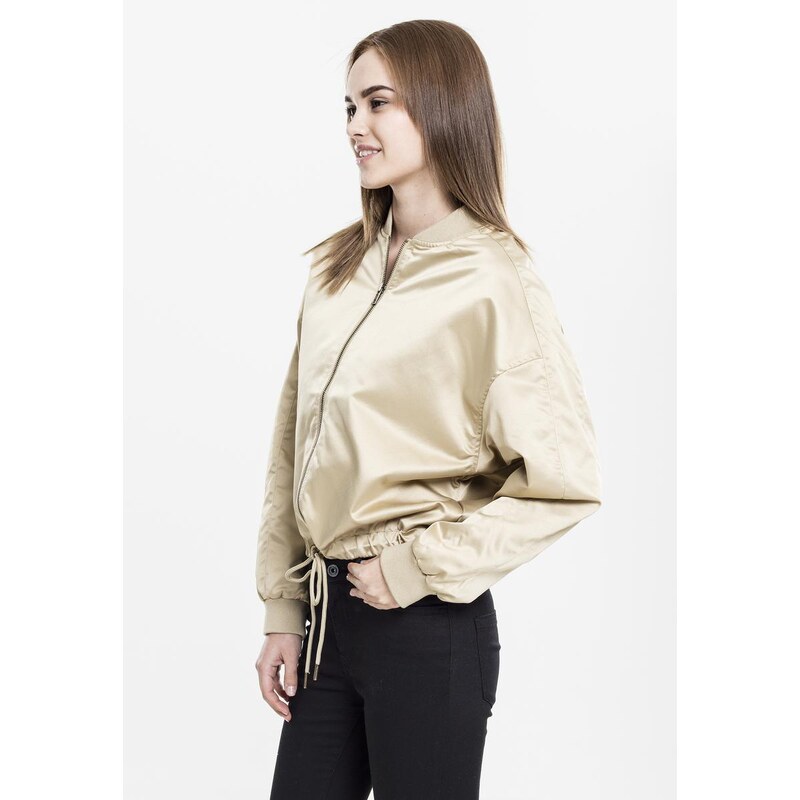 Urban Classics Ladies Satin Kimono Blouson gold