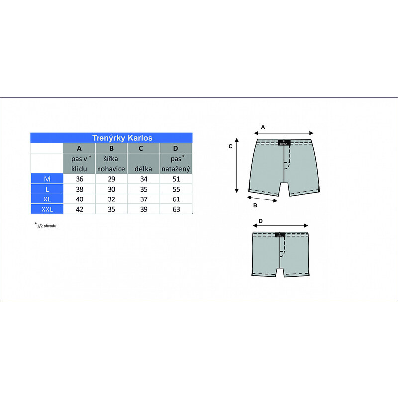 KARLOS pánské bavlněné trenýrky Lonka - SOBÍCI