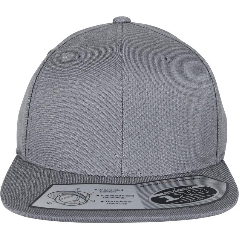 Flexfit 110 Fitted Snapback šedý