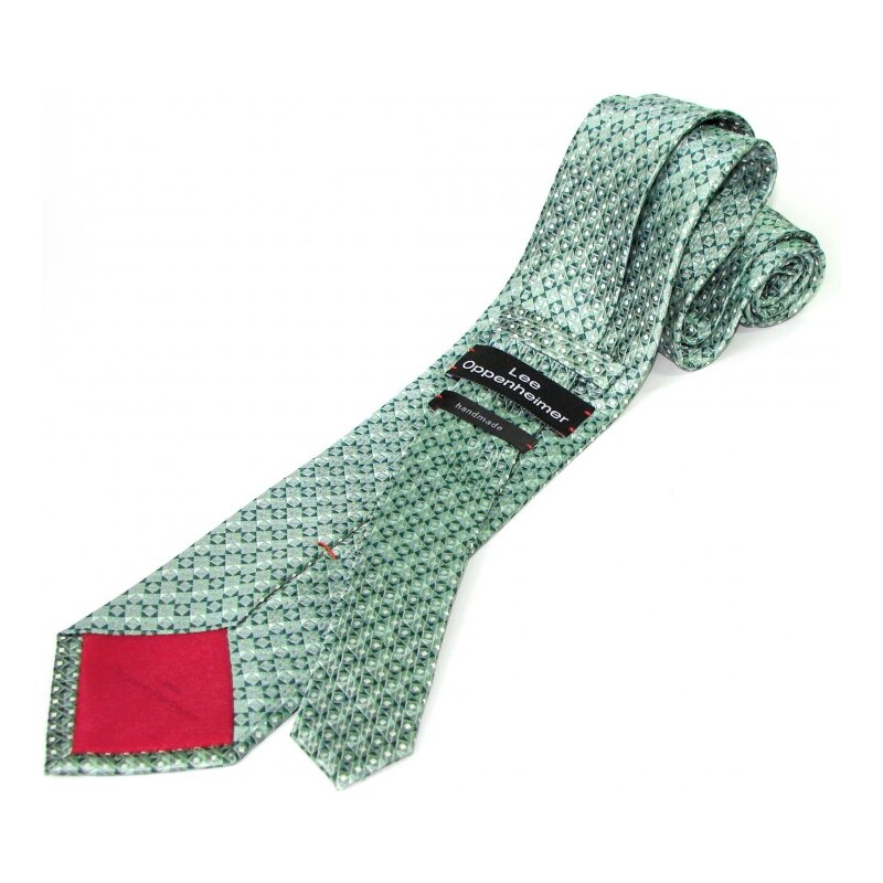 Hedvábná kravata LeeOppenheimer zelená