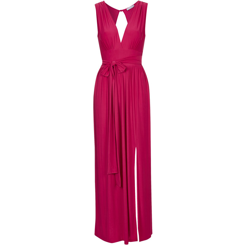 Topshop **Plunge Neck Maxi Dress by Love