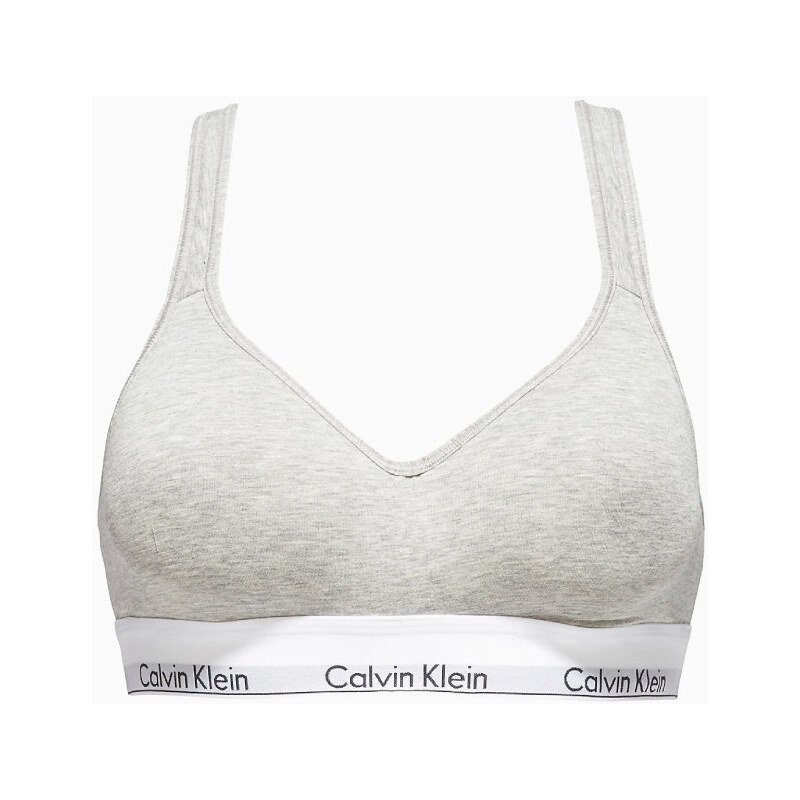 Calvin Klein dámská šedá podprsenka Bralette ve vel. XS