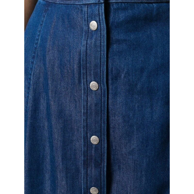 Calvin Klein dámská propínací džínová sukně Indigo