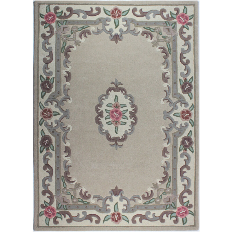 Flair Rugs koberce Ručně všívaný kusový koberec Lotus premium Fawn - 120x180 cm