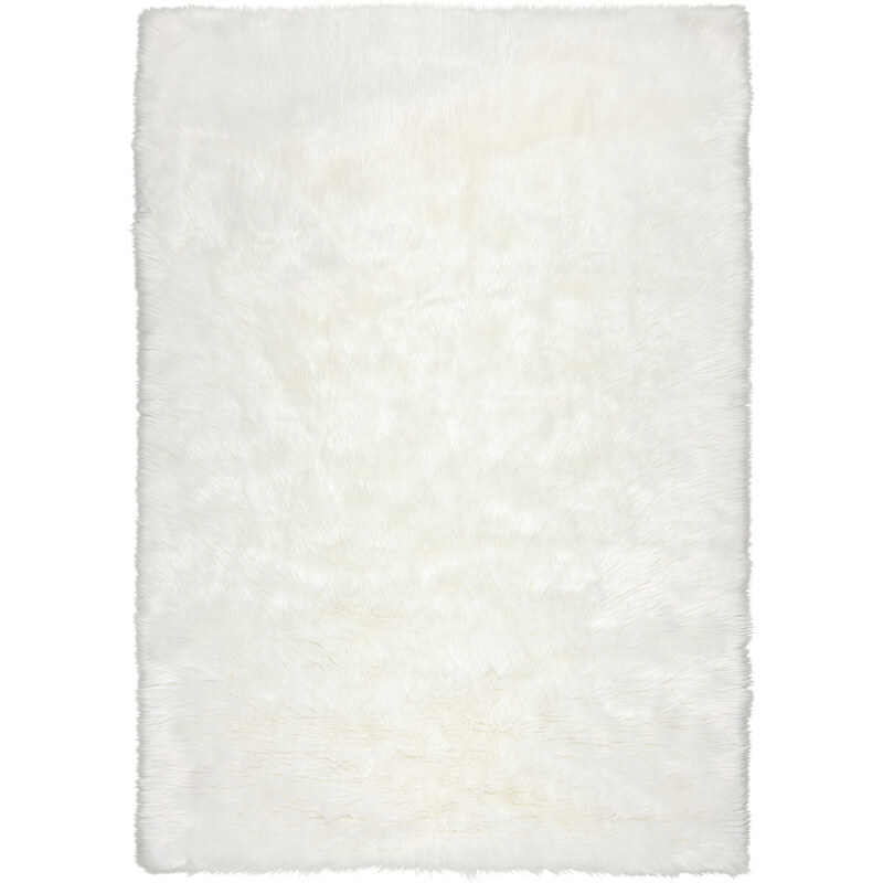 Flair Rugs koberce Kusový koberec Faux Fur Sheepskin Ivory - 60x90 cm