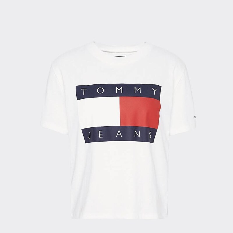 Tommy Hilfiger dámské bílé tričko Tommy - GLAMI.cz