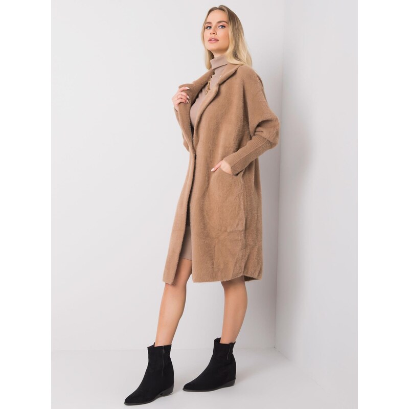 BASIC SVĚTLE HNĚDÝ KLASICKÝ TEDDY COAT EVELINE -BROWN Hnědá