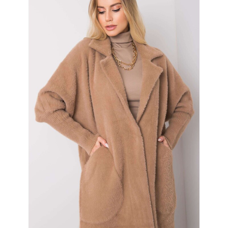 BASIC SVĚTLE HNĚDÝ KLASICKÝ TEDDY COAT EVELINE -BROWN Hnědá