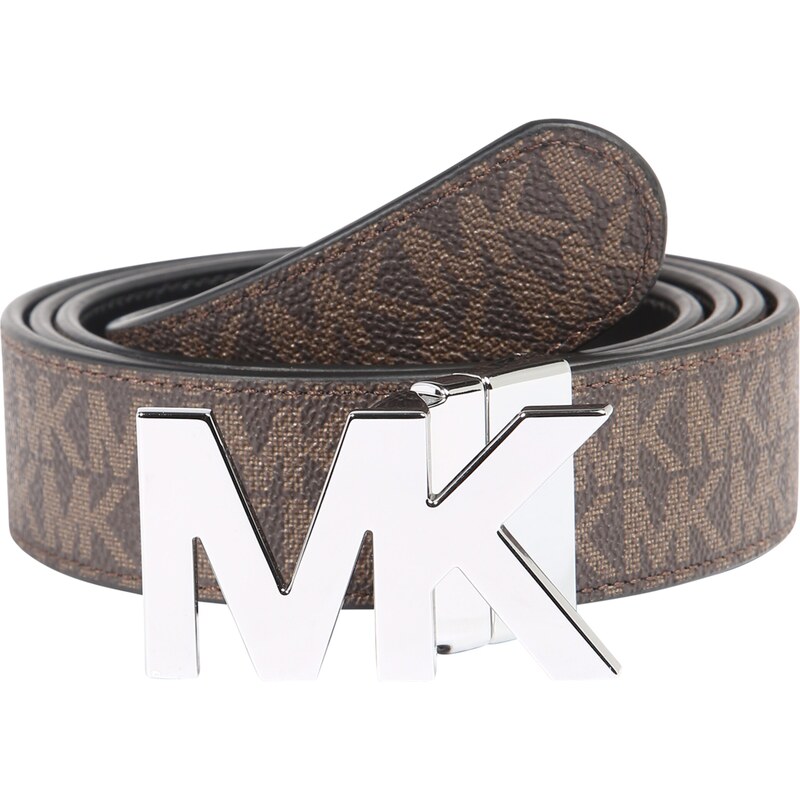 Michael Kors Opasek hnědá / černá / stříbrná