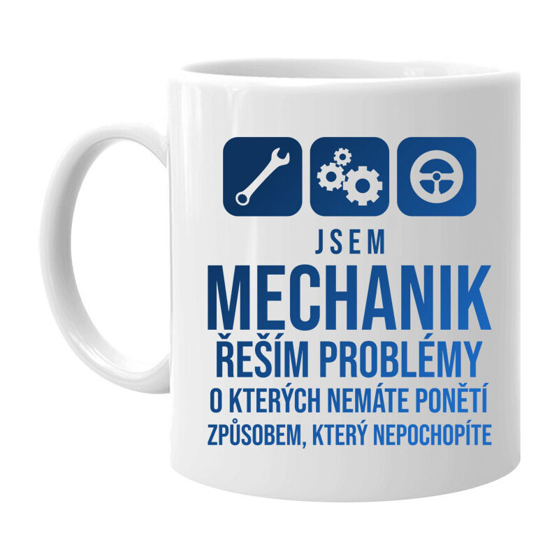 Garibald Jsem mechanik - řeším problémy - hrnek