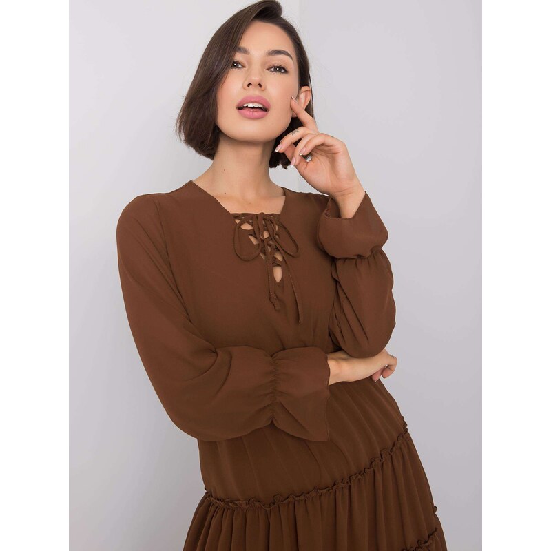 Italy Moda Dress-DHJ-SK-12310.61P-brown