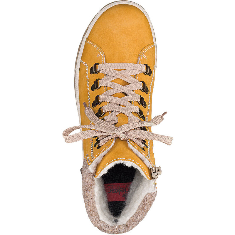 Dámská kotníková obuv RIEKER Y9430-68 žlutá