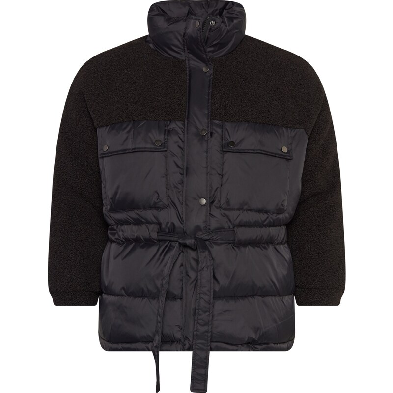 Urban Classics Přechodná bunda Sherpa černá 98139911