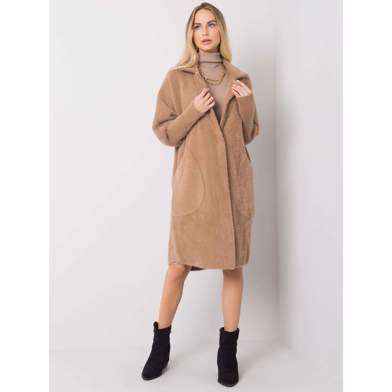 BASIC SVĚTLE HNĚDÝ KLASICKÝ TEDDY COAT EVELINE -BROWN Hnědá