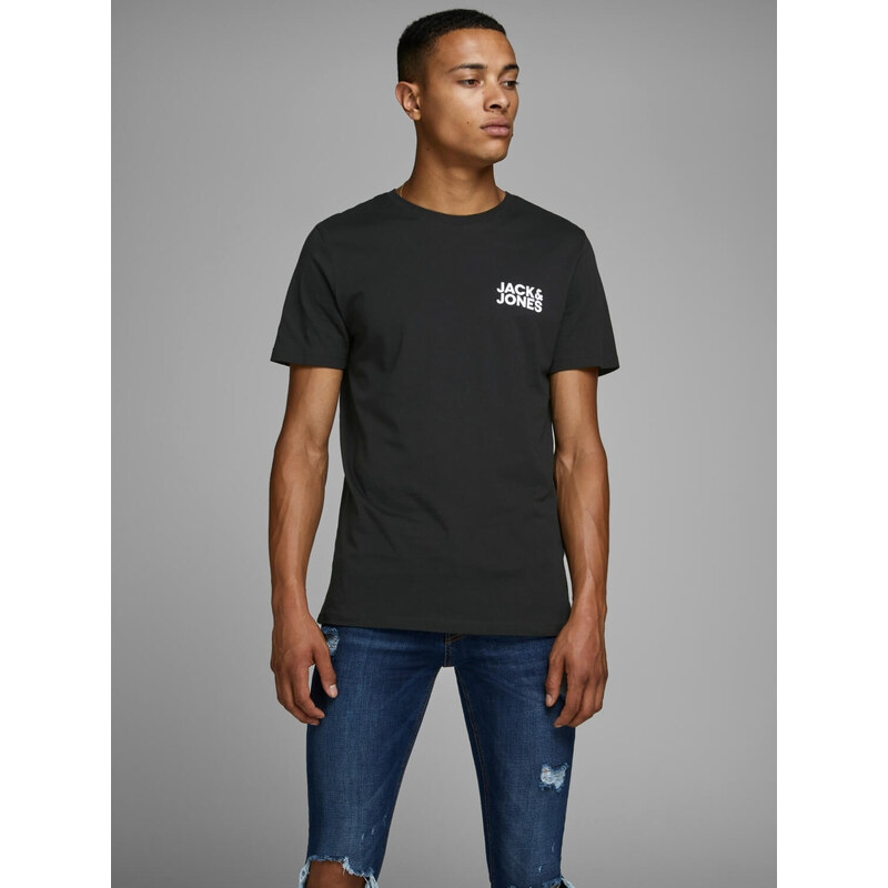 Jack&Jones Pánské triko JJECORP Slim Fit 12151955 Black M