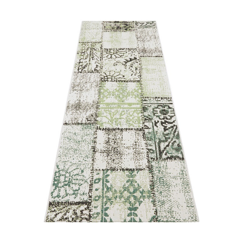 NORTHRUGS - Hanse Home koberce Kusový koberec Beach 103846 Green/Cream/Black – na ven i na doma - 160x230 cm