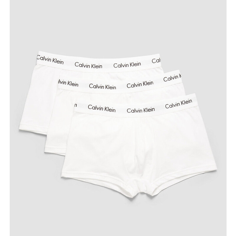 Calvin Klein pánské bílé boxerky 3pack