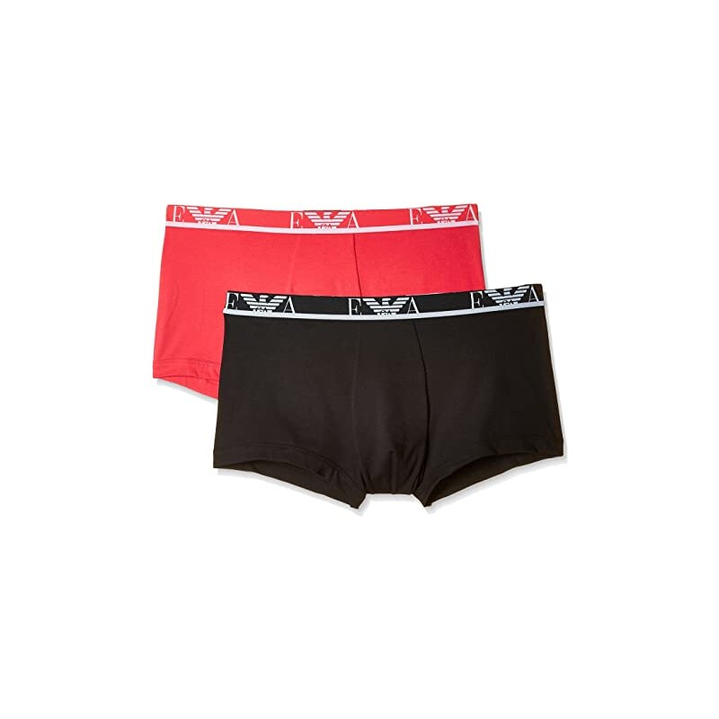 Boxerky Emporio Armani 2 pack - černá, růžová