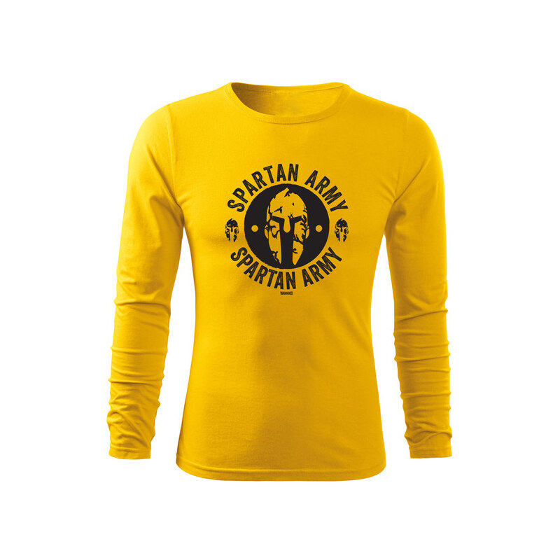 DRAGOWA Fit-T tričko s dlouhým rukávem Archelaos, žlutá 160g / m2