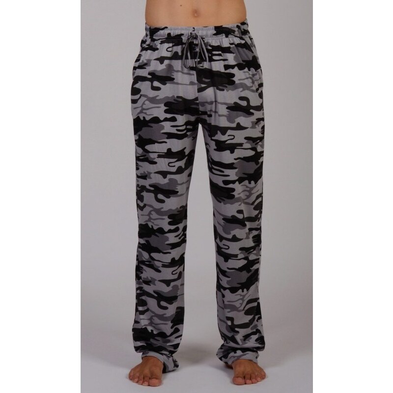 Gazzaz Pánské pyžamové kalhoty GAZZAZ Army - šedá