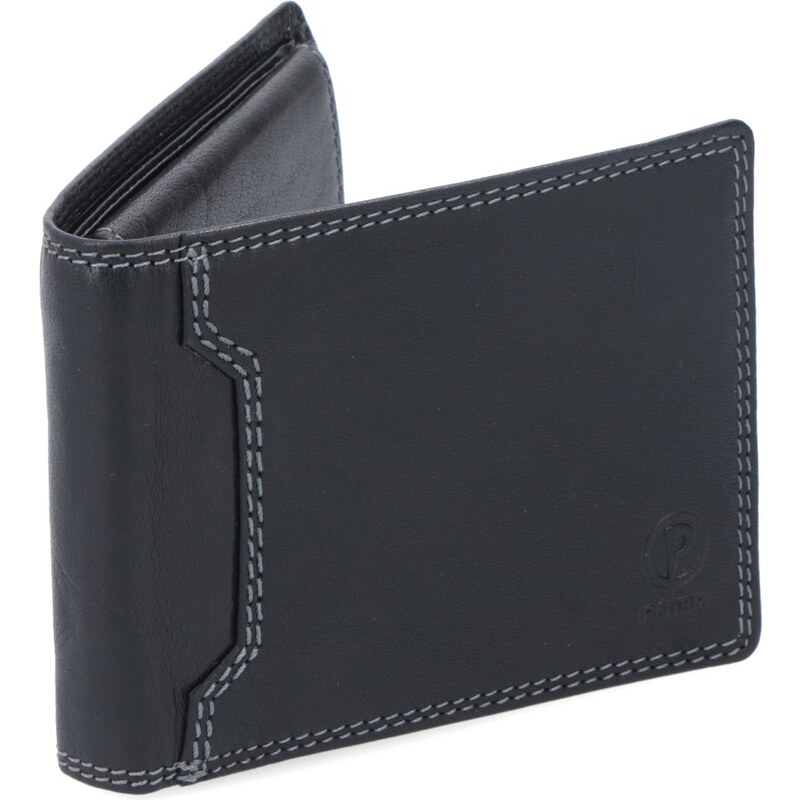 Pánská kožená peněženka Poyem černá 5208 Poyem C