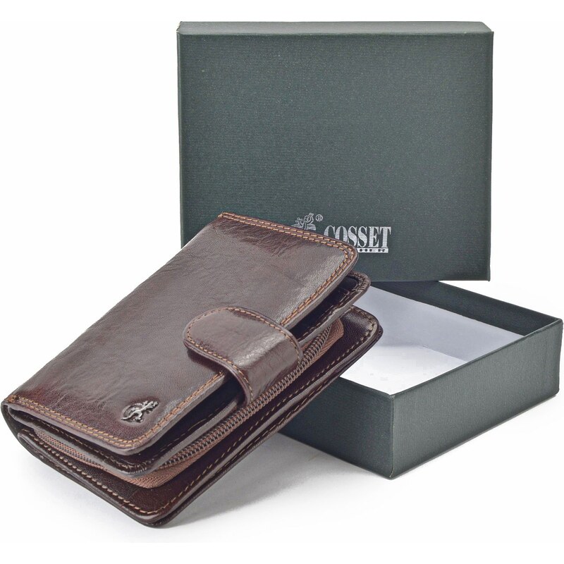 Dámská kožená peněženka Cosset hnědá 4494 Komodo H