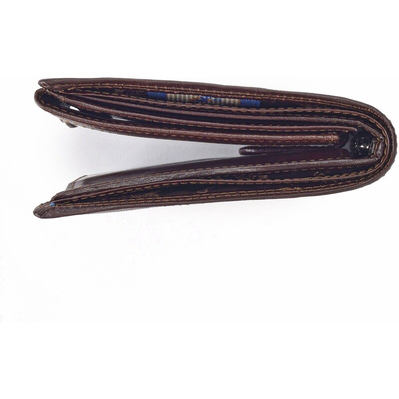Pánská kožená peněženka Cosset hnědá 4488 Komodo H