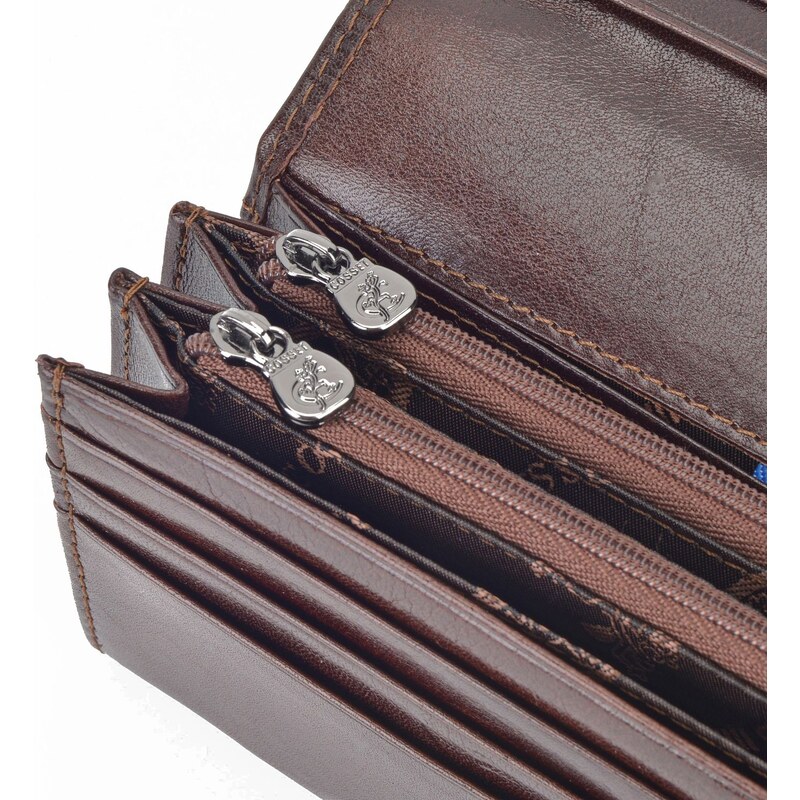 Dámská kožená peněženka Cosset hnědá 4466 Komodo H