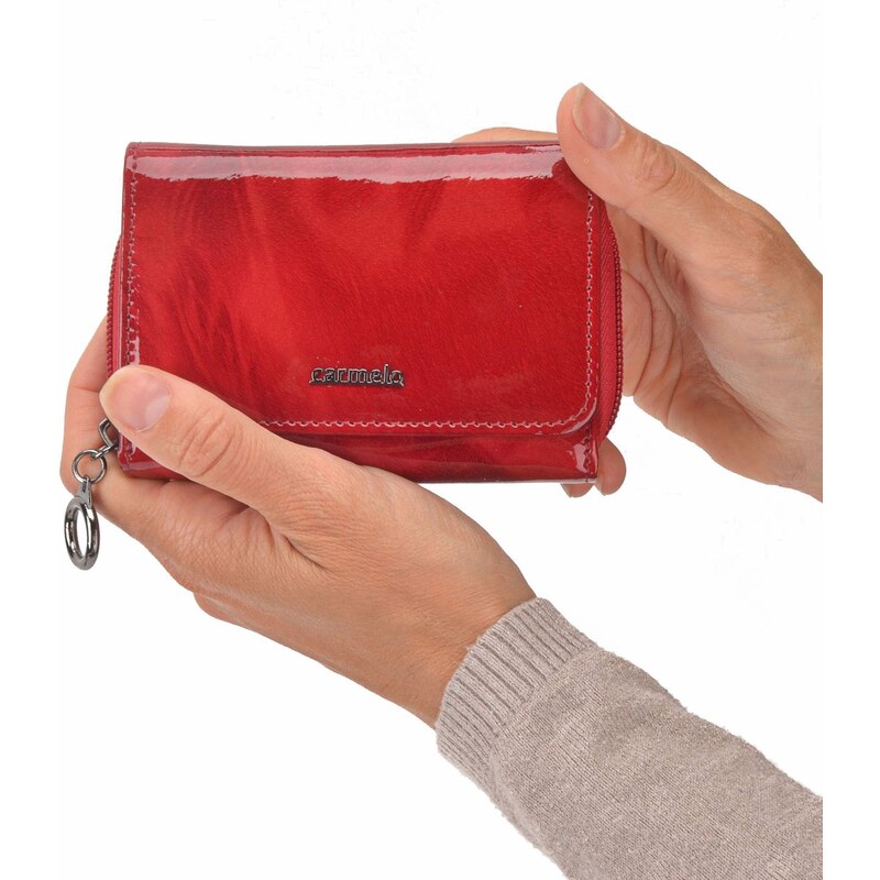 Dámská kožená peněženka Carmelo červená 2105 P CV