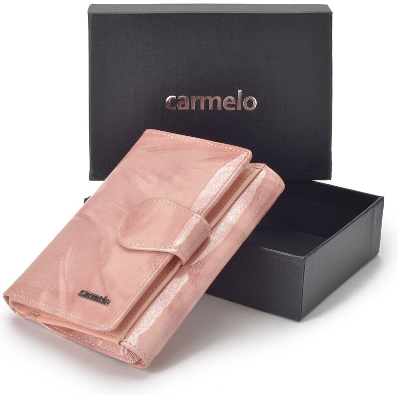 Dámská kožená peněženka Carmelo růžová 2108 P R