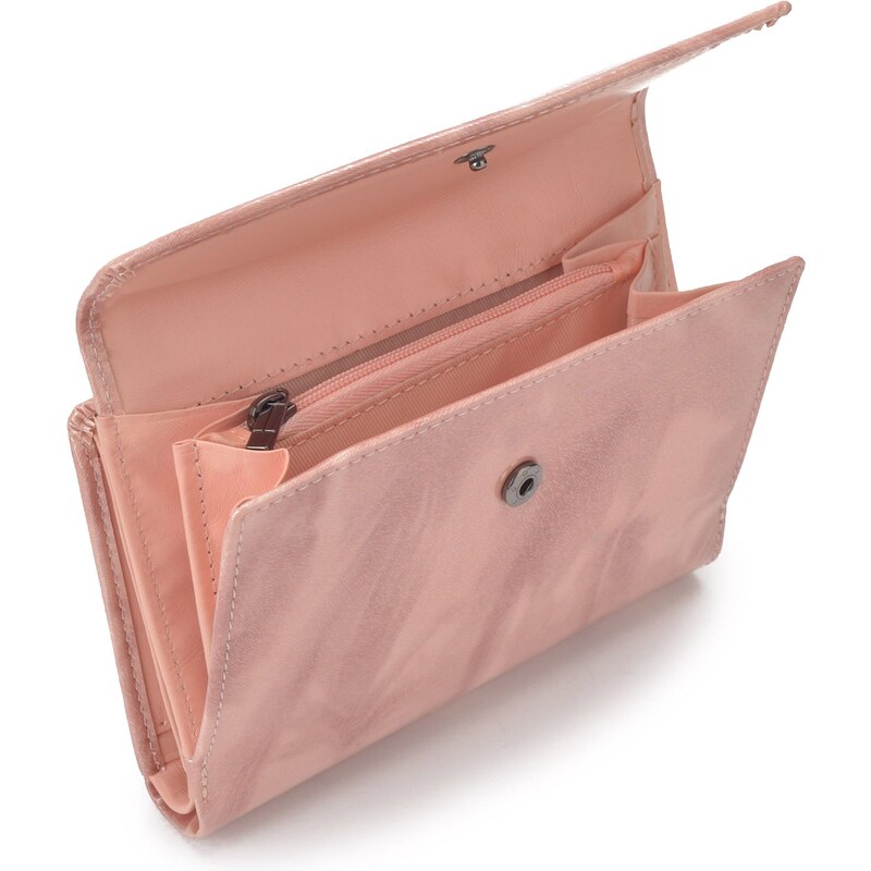 Dámská kožená peněženka Carmelo růžová 2108 P R